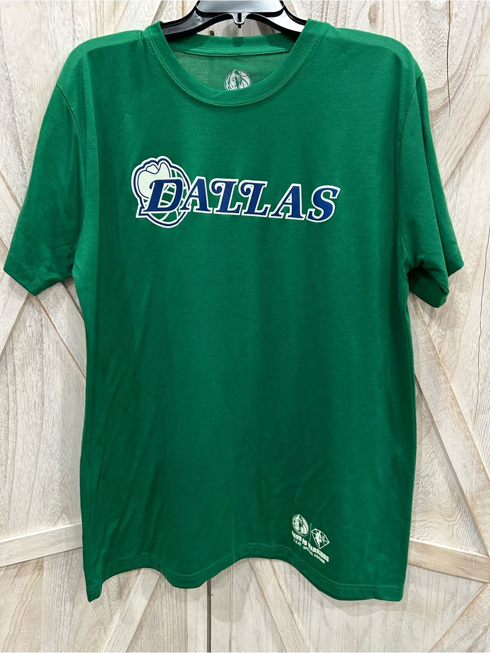 Dallas Mavericks Retro Logo Promo Shirt Mavericks vs Warriors 3/3/22